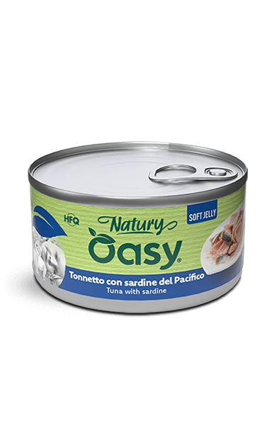 OASY Natury Soft Jelly Tonnetto con Sardine 85g OASY Natury Soft Jelly Tonnetto con Sardine 85g